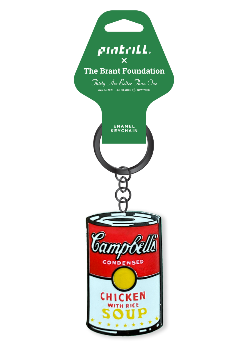 Warhol Campbell's Soup Can Keychain - The Brant Foundation Shop