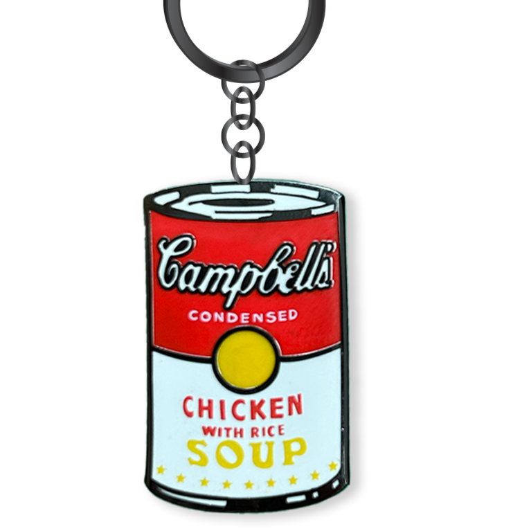 Warhol Campbell's Soup Can Keychain - The Brant Foundation Shop