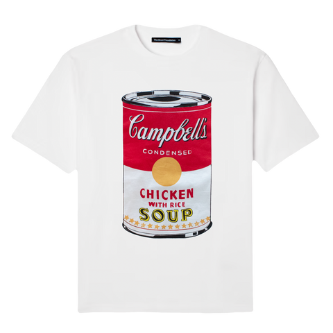 Andy Warhol  White "Campbell's Soup Can" Youth T- Shirt
