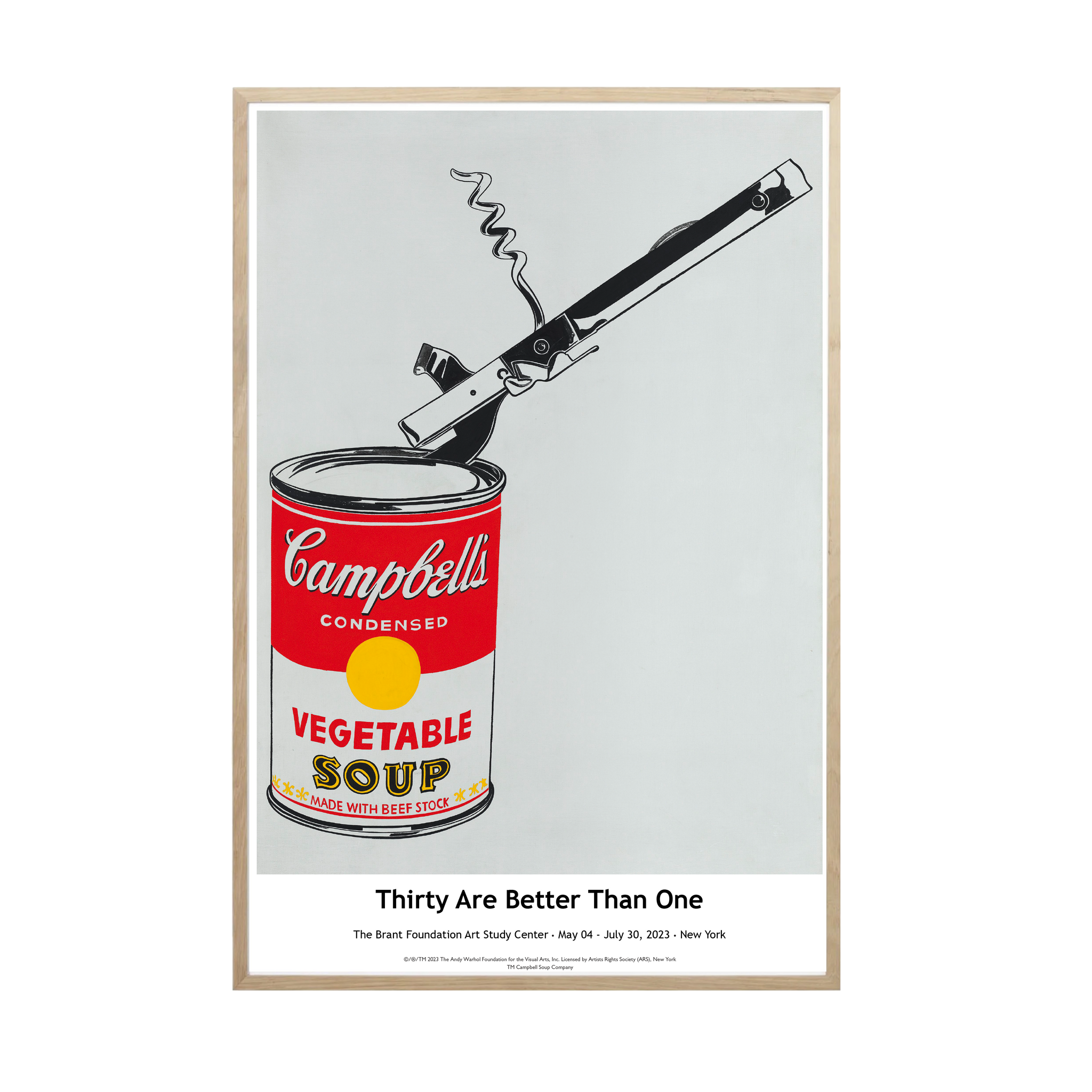 Andy Warhol "Cambpell's Soup with Opener" Poster