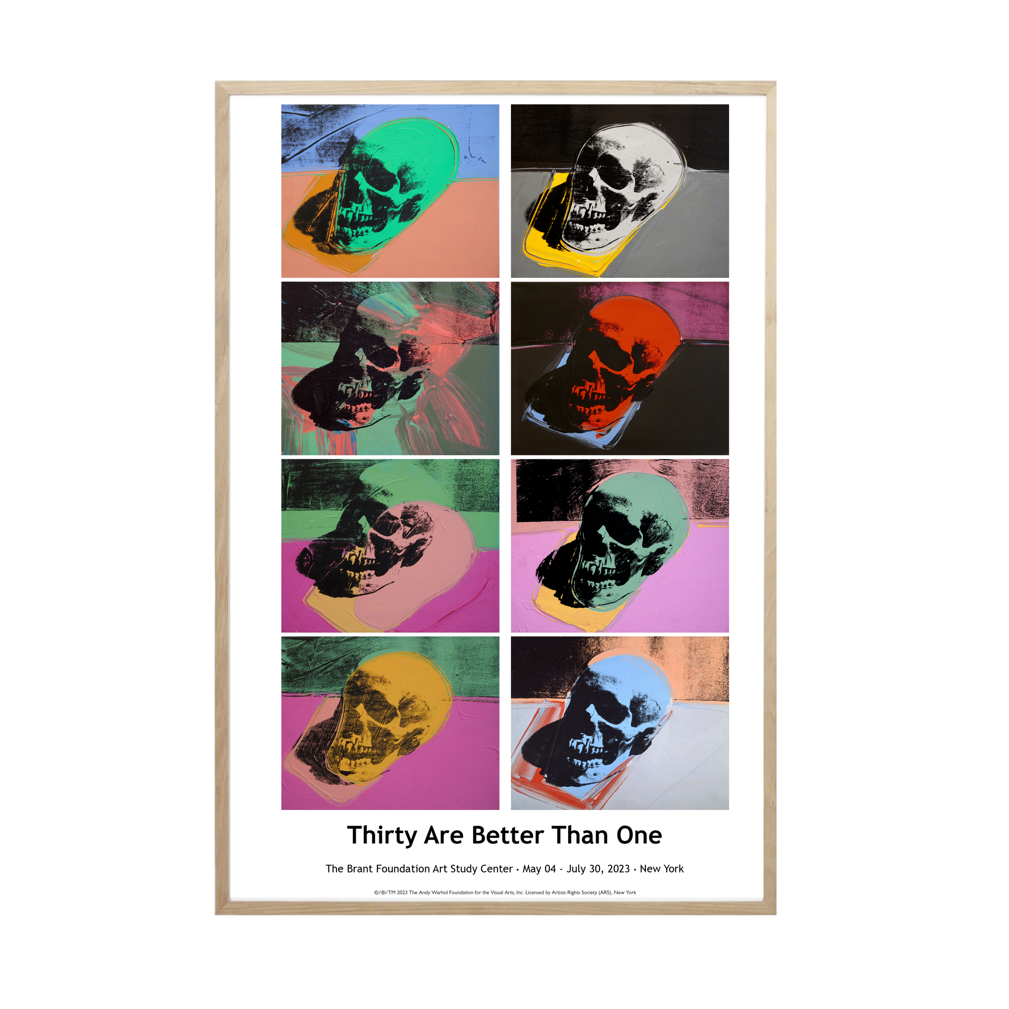 Andy Warhol "Skull" Poster