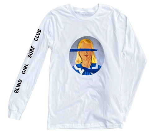 Julian Schnabel x Blind Girl Surf Club Long Sleeve T-Shirt (White)
