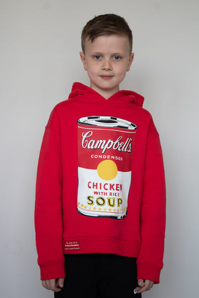 Warhol Campbell's Soup Red Youth Hoodie