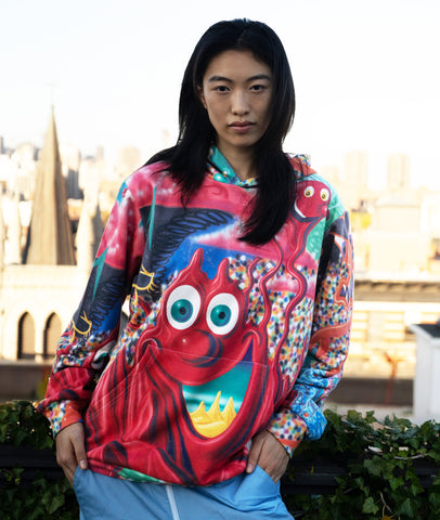 Kenny Scharf "When The Worlds Collide" Hoodie