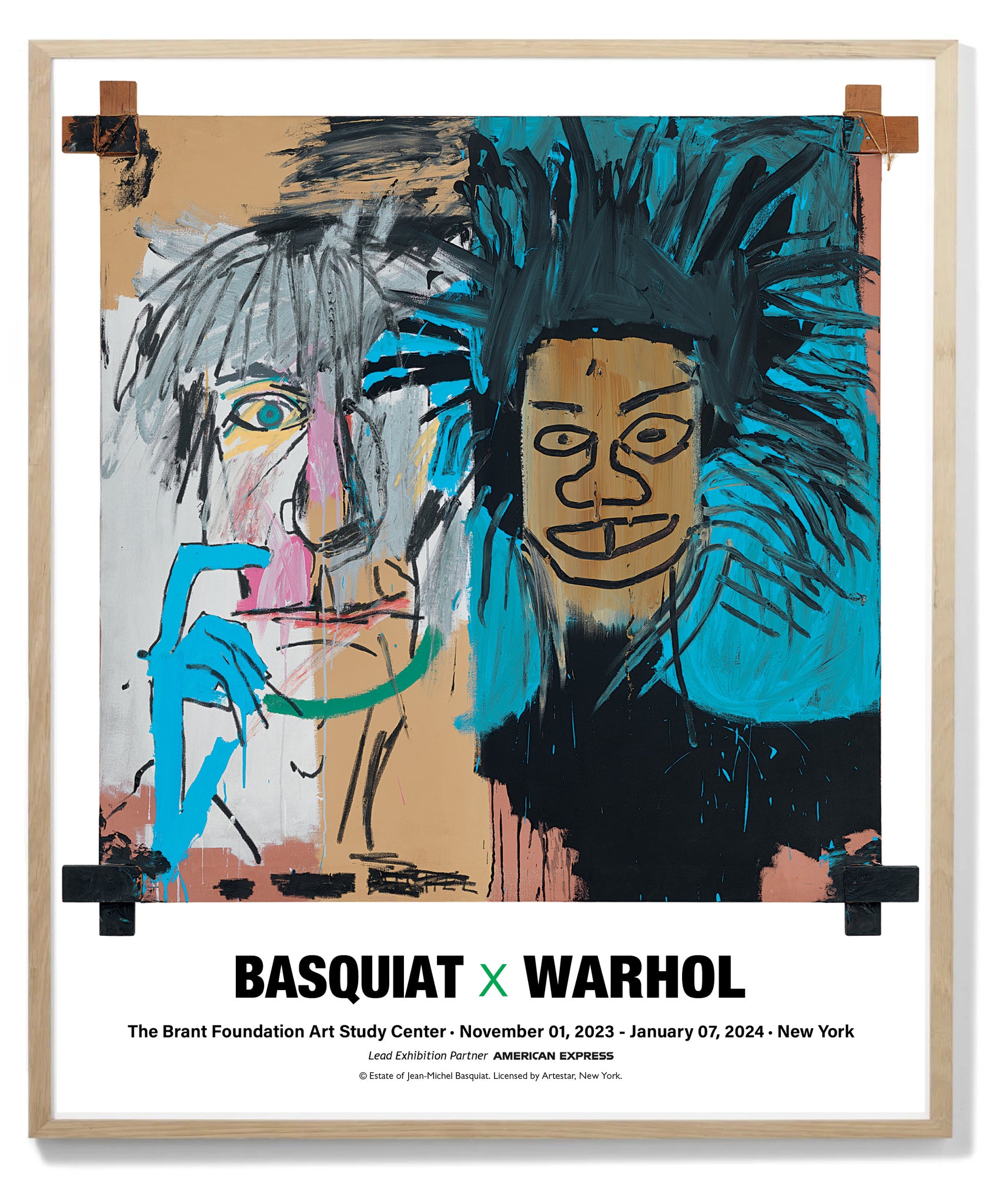 Basquiat x Warhol Exhibition Poster (Dos Cabezas)
