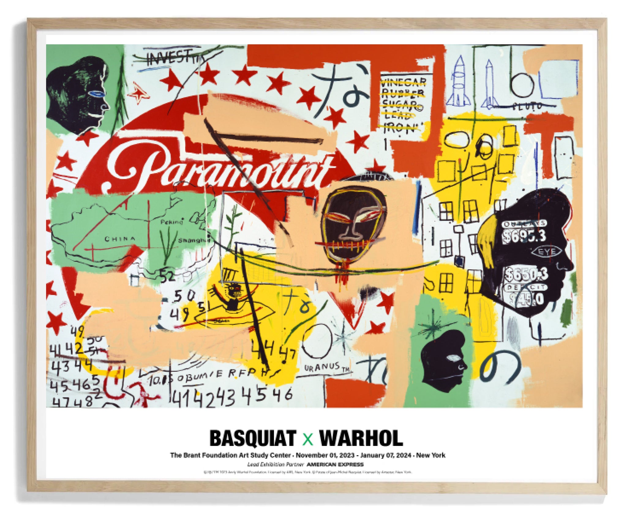 Basquiat x Warhol Exhibition Poster (Paramount,1984)