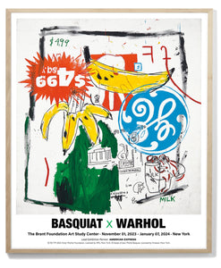 Basquiat x Warhol Exhibition Poster (Bananas)