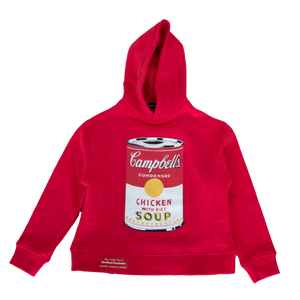 Warhol Campbell's Soup Red Youth Hoodie