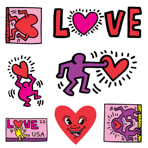 Love | Keith Haring Stickers