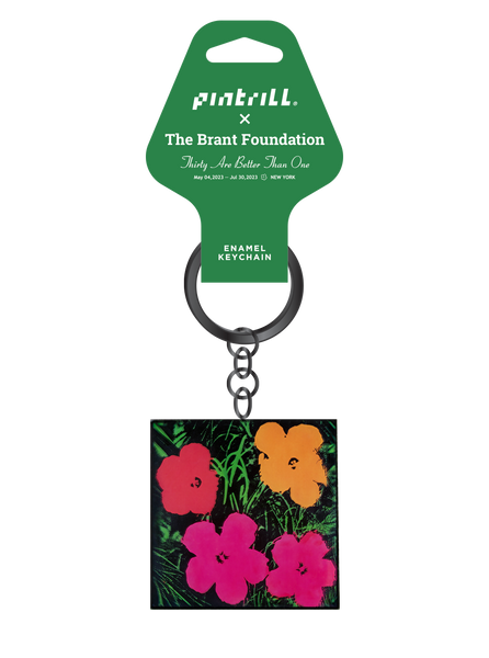Warhol Flowers Keychain