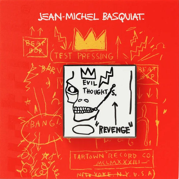 Basquiat Evil Thoughts Revenge Pin