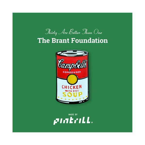 Warhol Campbell's Soup Can Pin - The Brant Foundation Shop Warhol Campbell's Soup Can Pin - The Brant Foundation Shop