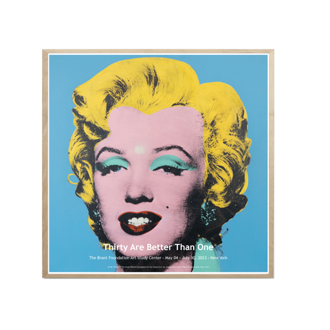 Warhol Blue Shot Marilyn Poster 24 x 24"