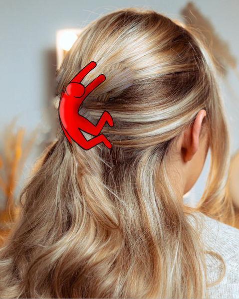 Keith Haring "Red Guy" Claw Clip