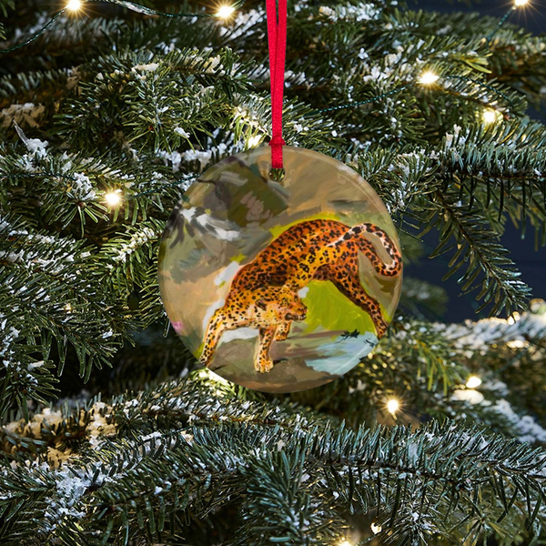 Karen Kilimnik 'the ocelot lost in hawaii' Ornament