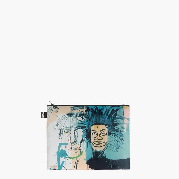 Jean-Michel Basquiat Skull, Crown, Portrait Recycled Zip Pockets