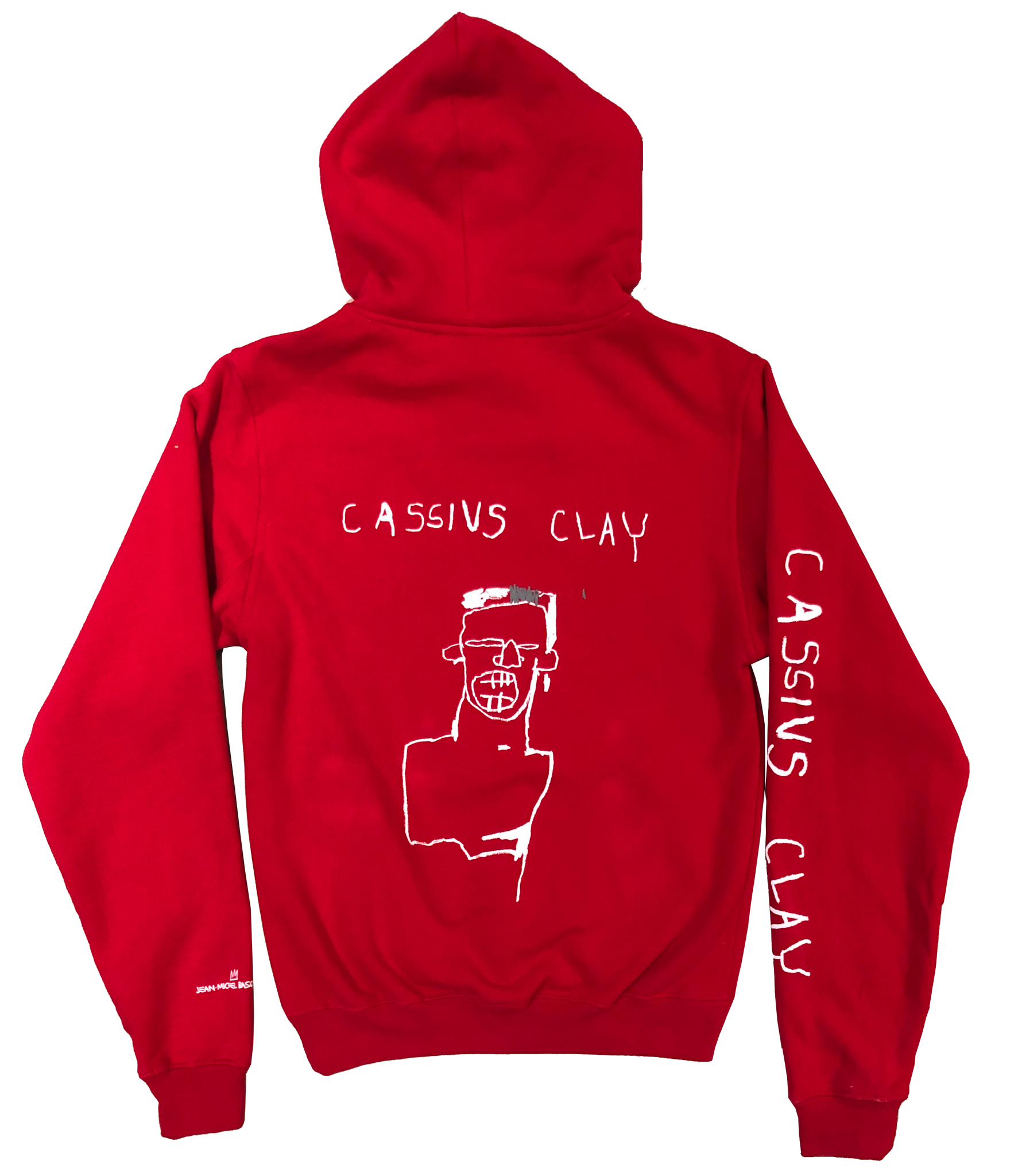 Jean-Michel Basquiat "Cassius Clay" Unisex Hoodie (Red) - The Brant Foundation Shop