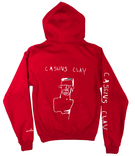 Jean-Michel Basquiat "Cassius Clay" Unisex Hoodie (Red) - The Brant Foundation Shop