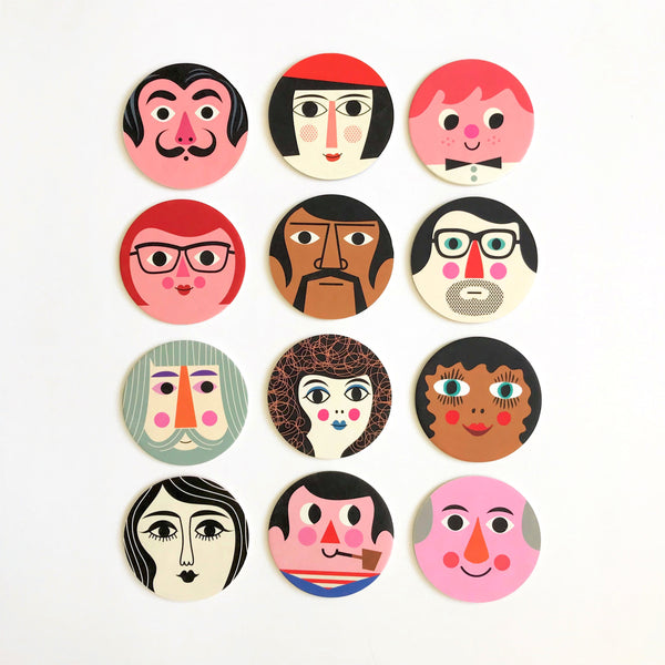 Omm Face Coasters