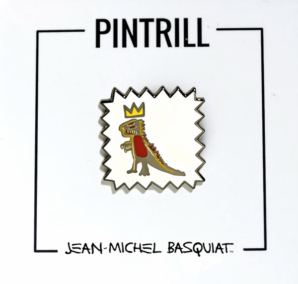 Basquiat Crowned T-Rex Pin