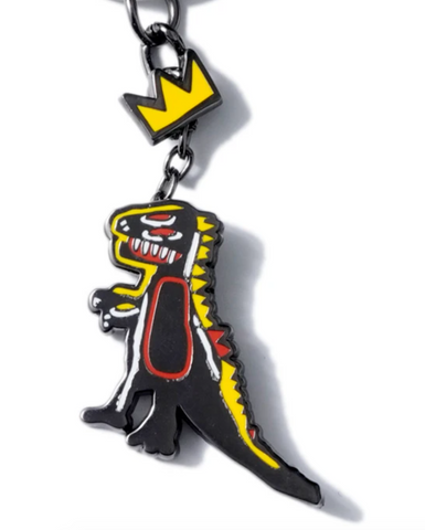 Jean-Michel Basquiat Crowned T-Rex Keychain