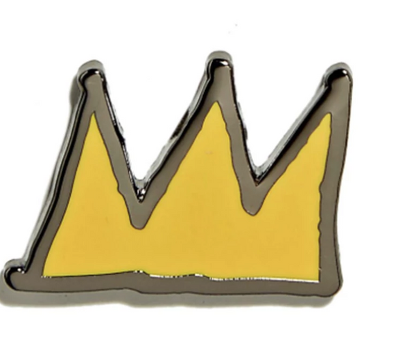 Jean-Michel Basquiat Pin - Yellow Crown - The Brant Foundation Shop
