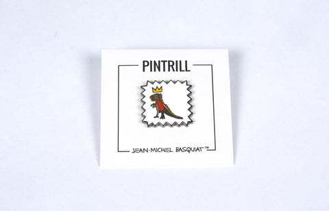 Jean-Michel Basquiat Pin - Crowned Dinosaur / Pez Dispenser - The Brant Foundation Shop