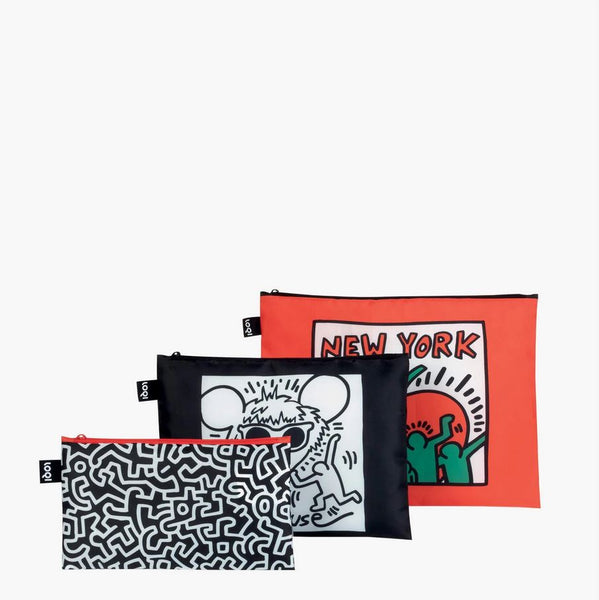 Keith Haring Recycled Zip Pockets