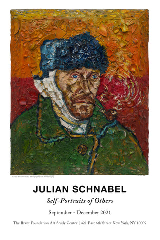 Julian Schnabel Exhibition Poster: Number 1 (Van Gogh, Self-Portrait with Bandaged Ear, Willem) 2018