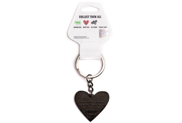 Keith Haring Red Heart Face Keychain
