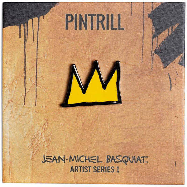 Jean-Michel Basquiat Pin - Yellow Crown
